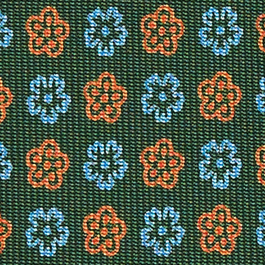 CRAVATTA SARTORIALE 7 CM IN SETA VERDE SCURO