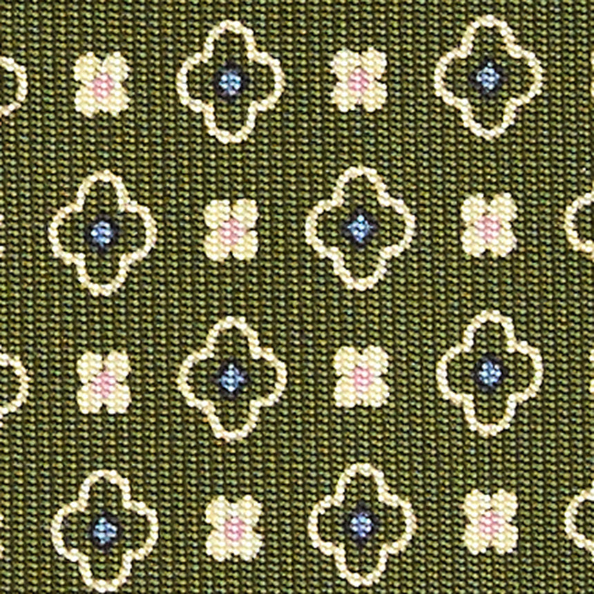 OLIVE GREEN SARTORIAL 7 CM SILK TIE