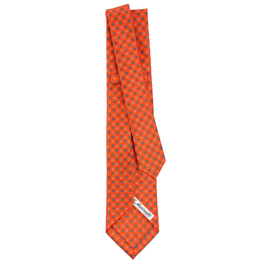 ORANGE 7 FOLD SARTORIAL SILK TIE