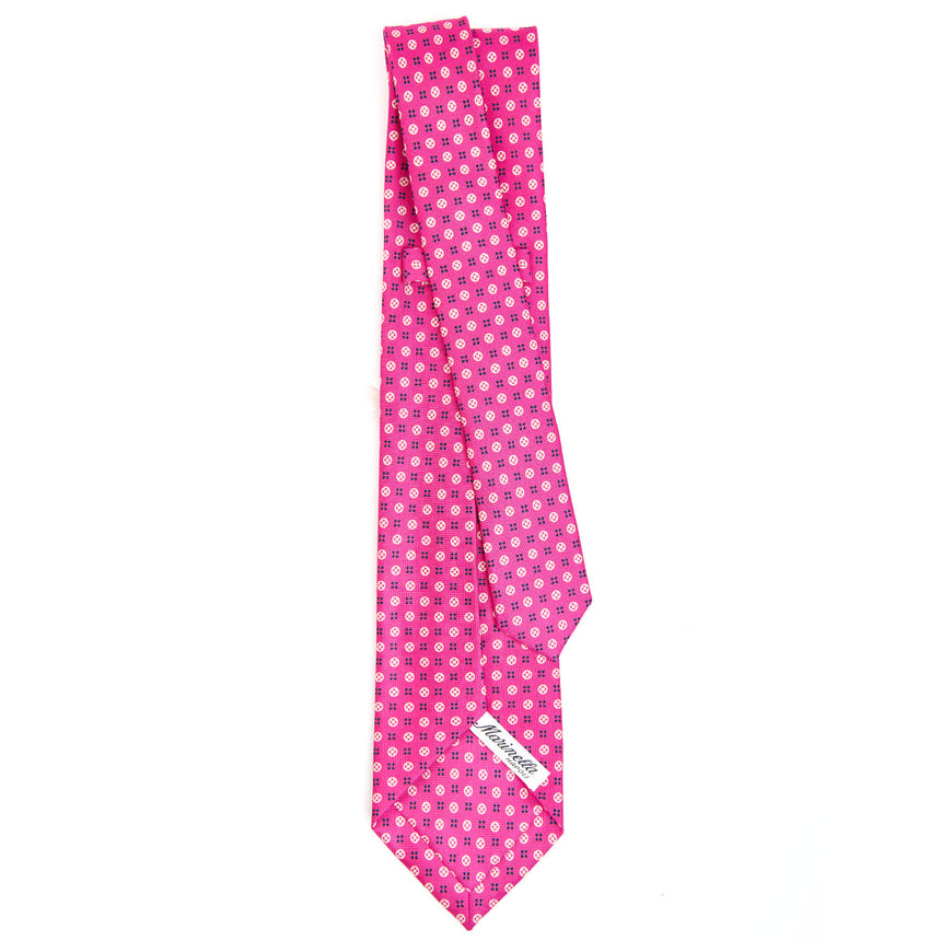 FUCSIA 7 FOLD SARTORIAL SILK TIE