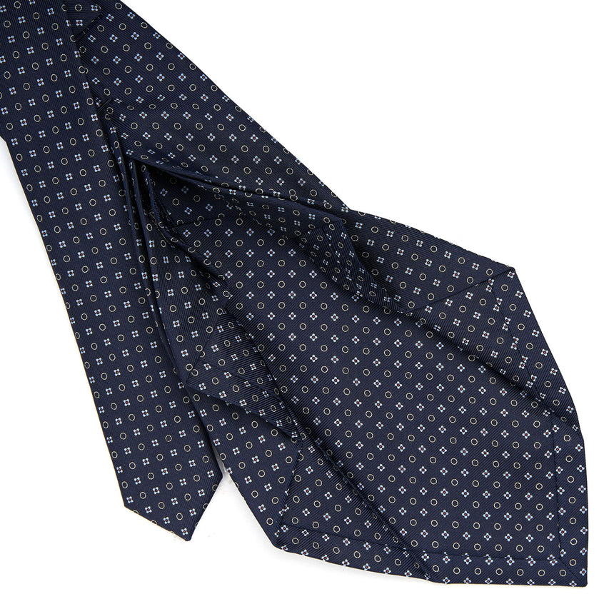 DARK BLUE 7 FOLD SARTORIAL SILK TIE