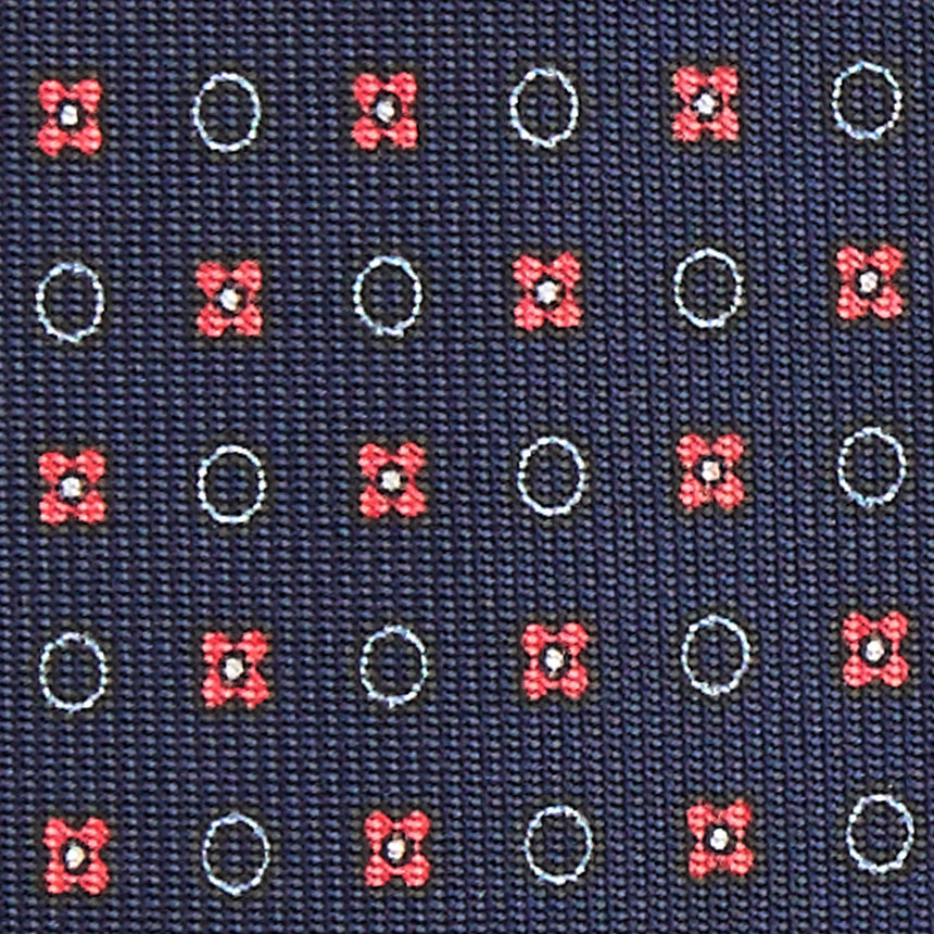 DARK BLUE 7 FOLD SARTORIAL SILK TIE