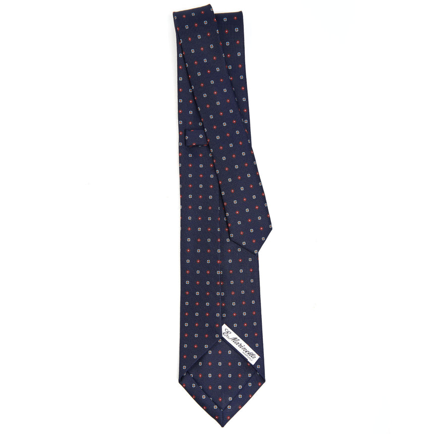 DARK BLUE 7 FOLD SARTORIAL SILK TIE