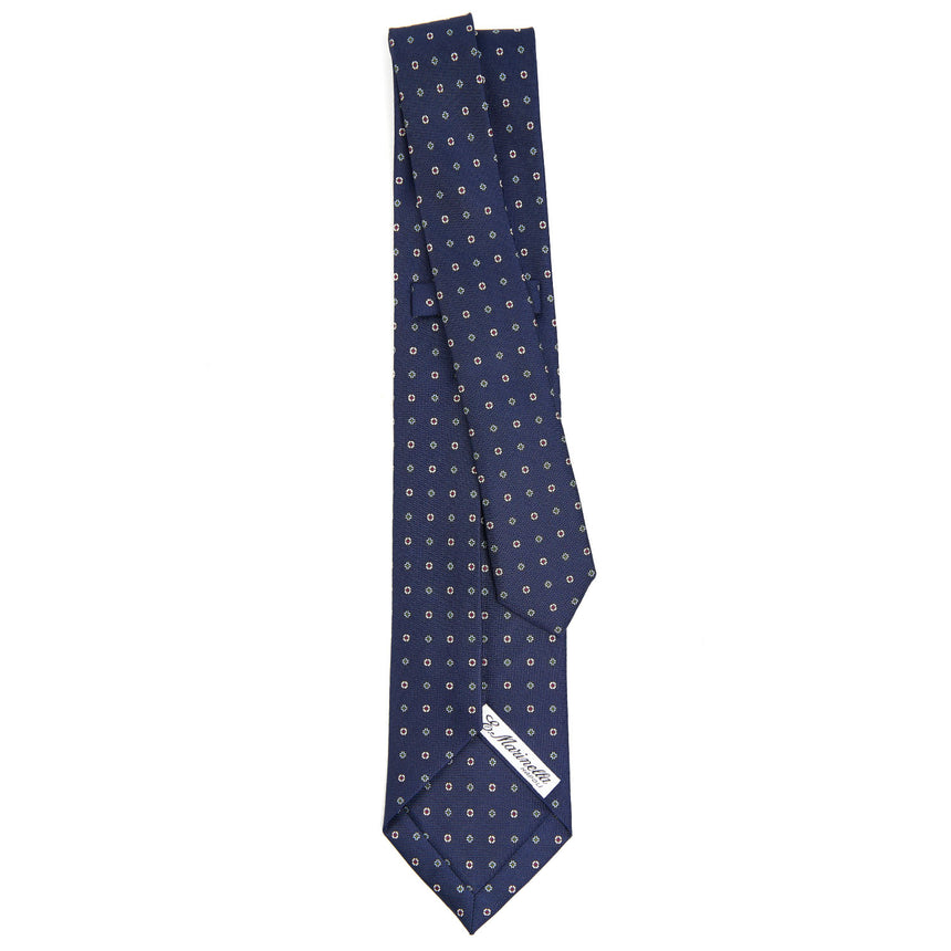 DARK BLUE 7 FOLD SARTORIAL SILK TIE