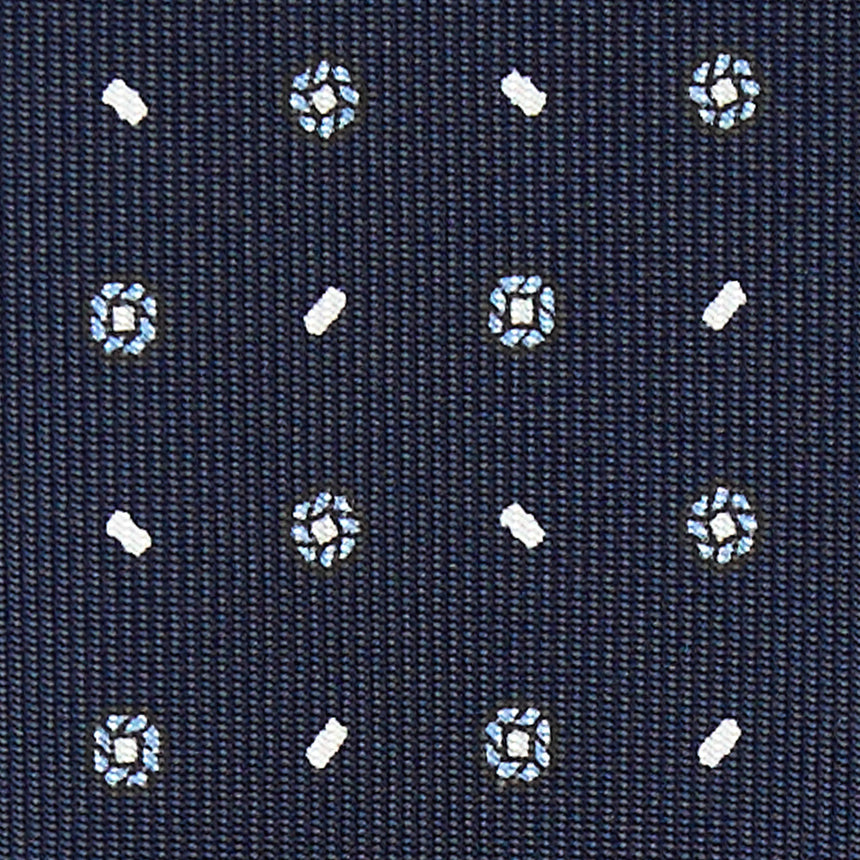 DARK BLUE 7 FOLD SARTORIAL SILK TIE