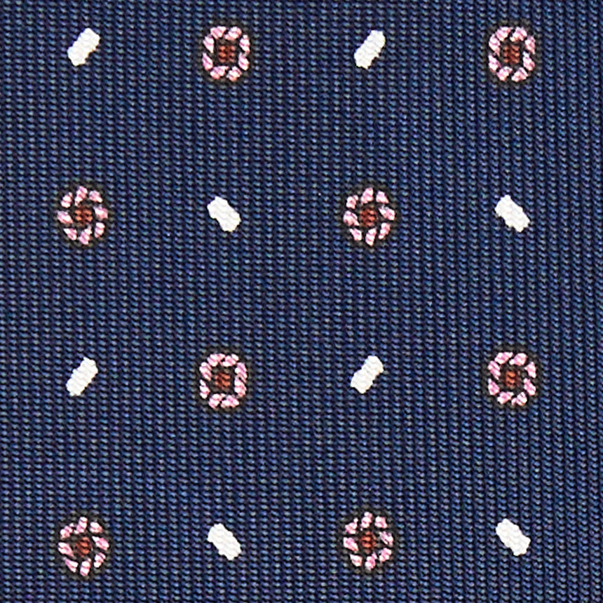 DARK BLUE 7 FOLD SARTORIAL SILK TIE