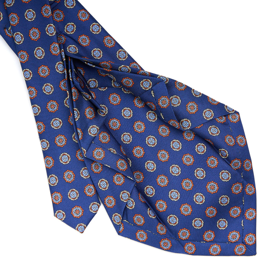 BLUE 7 FOLD SARTORIAL SILK TIE
