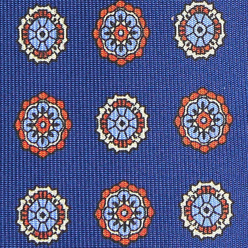 BLUE 7 FOLD SARTORIAL SILK TIE