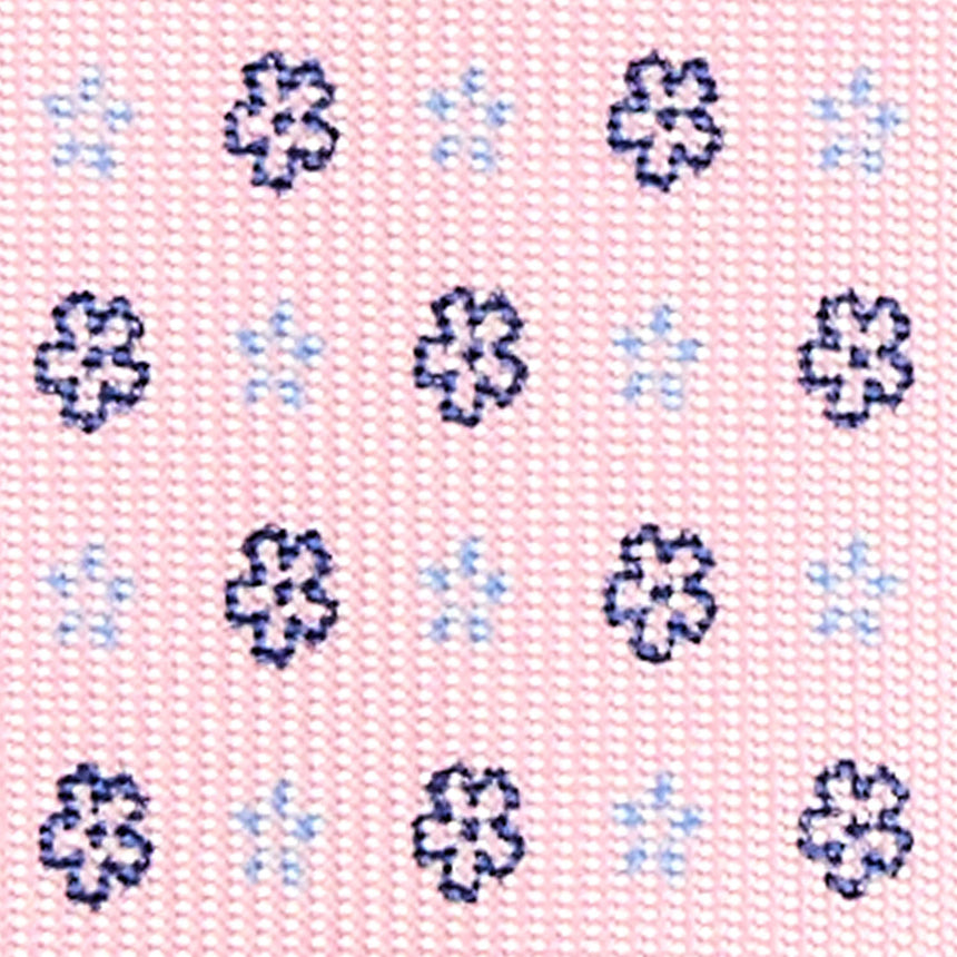 CRAVATTA SARTORIALE 7 PIEGHE IN SETA ROSA