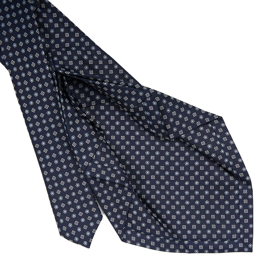 DARK BLUE 7 FOLD SARTORIAL SILK TIE