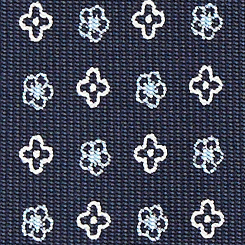 DARK BLUE 7 FOLD SARTORIAL SILK TIE