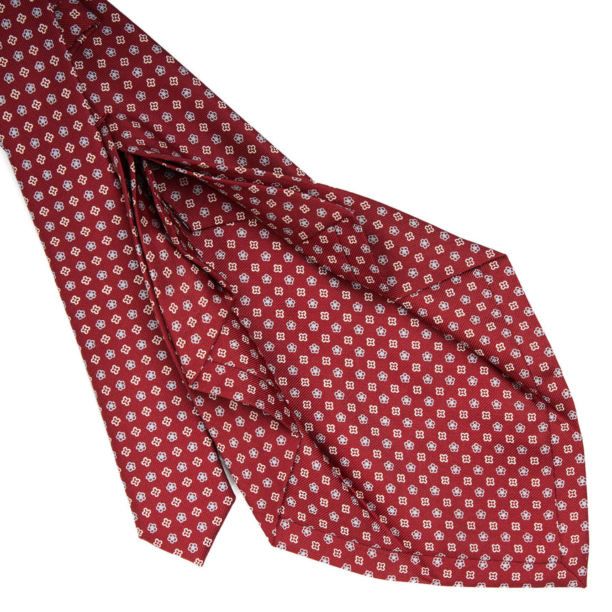 BURGUNDY 7 FOLD SARTORIAL SILK TIE
