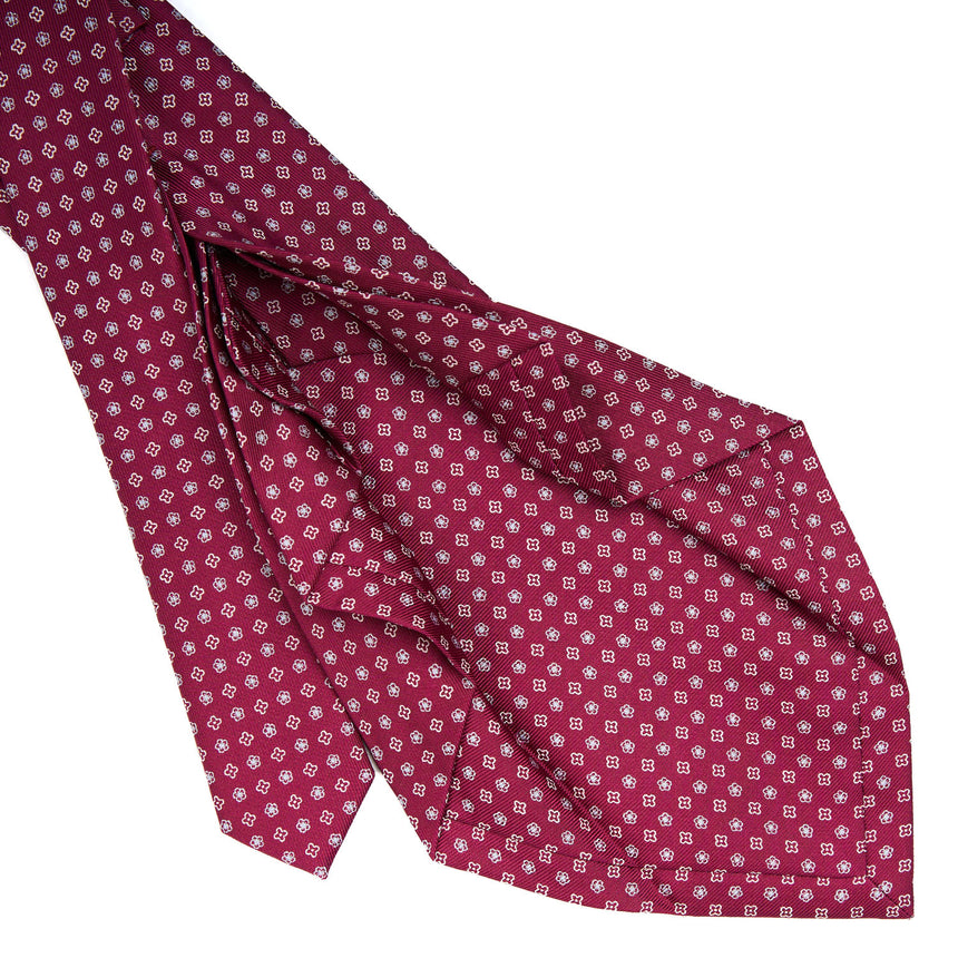 BURGUNDY 7 FOLD SARTORIAL SILK TIE