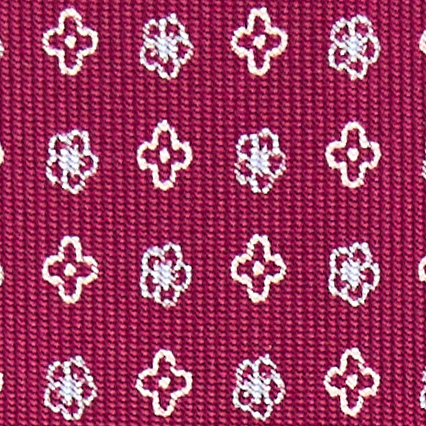 BURGUNDY 7 FOLD SARTORIAL SILK TIE