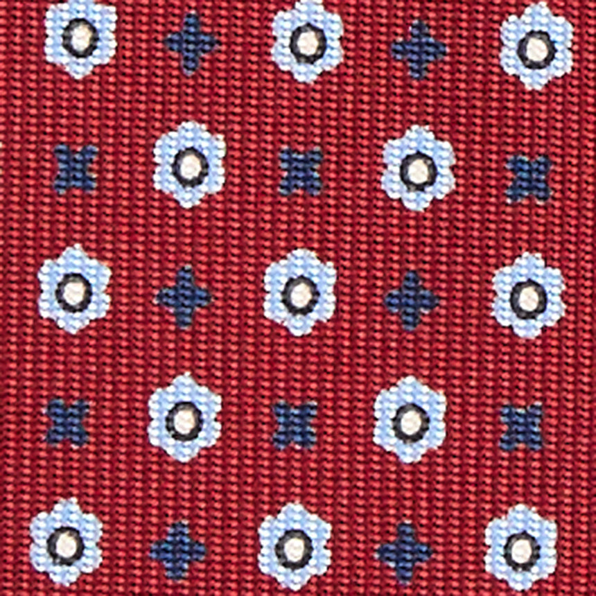 BURGUNDY 7 FOLD SARTORIAL SILK TIE