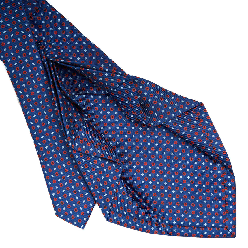 BLUE 7 FOLD SARTORIAL SILK TIE