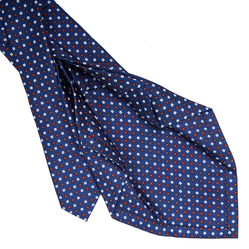 BLUE 7 FOLD SARTORIAL SILK TIE