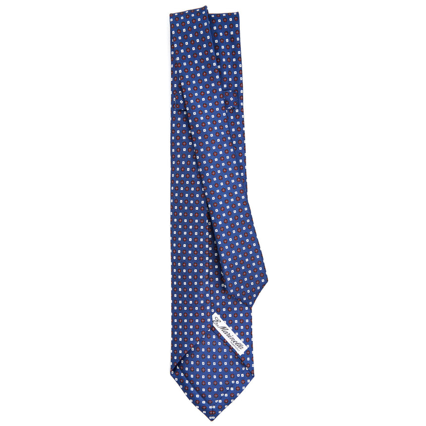 BLUE 7 FOLD SARTORIAL SILK TIE
