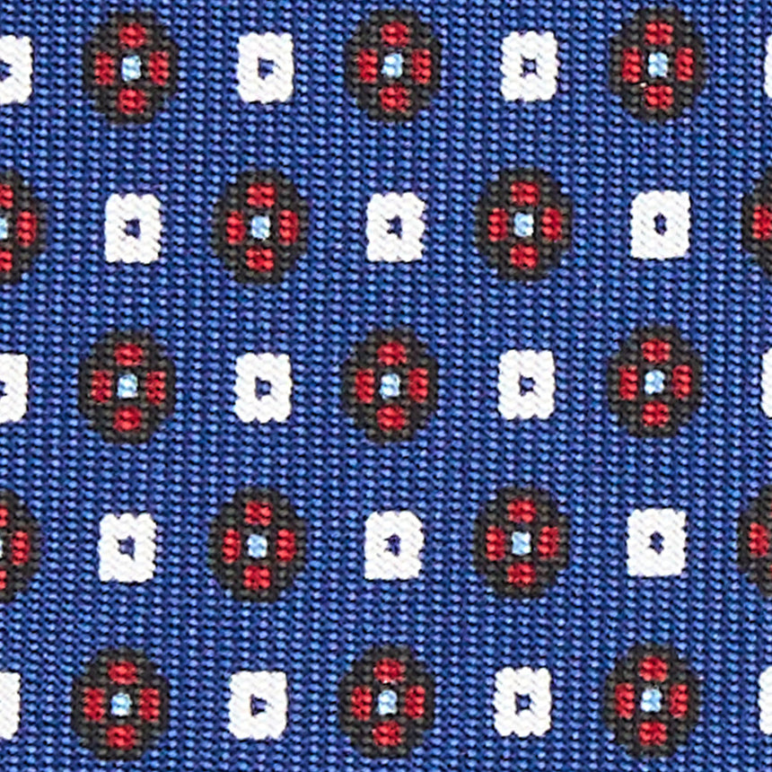 BLUE 7 FOLD SARTORIAL SILK TIE