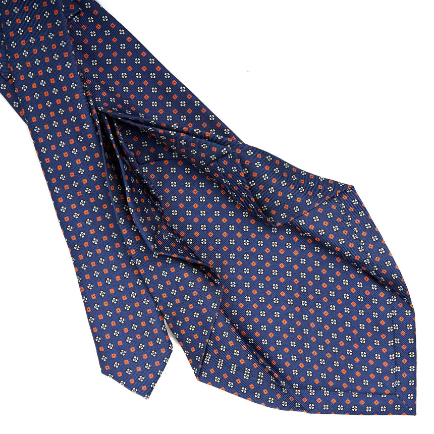BLUE 7 FOLD SARTORIAL SILK TIE