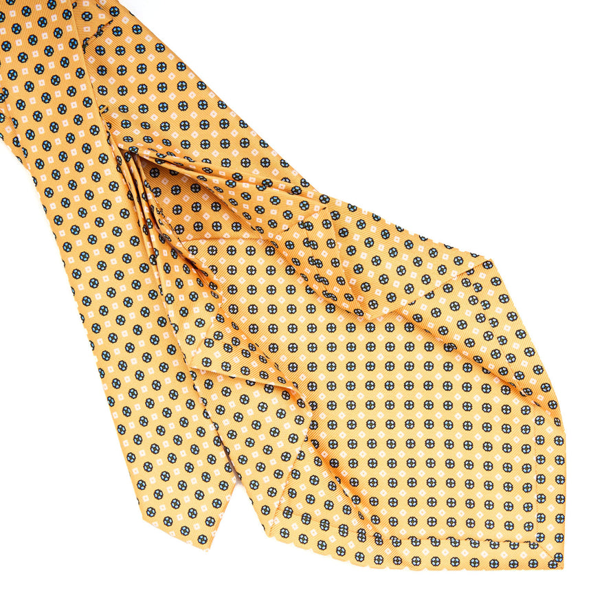 YELLOW 7 FOLD SARTORIAL SILK TIE