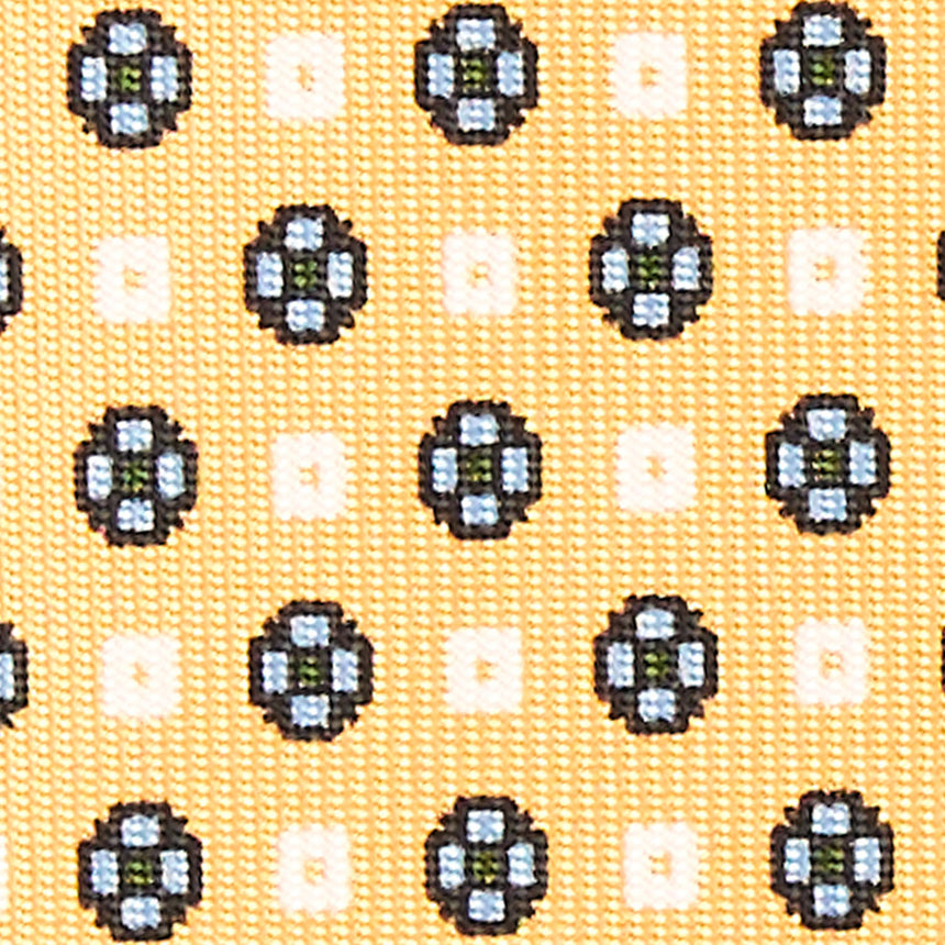 YELLOW 7 FOLD SARTORIAL SILK TIE
