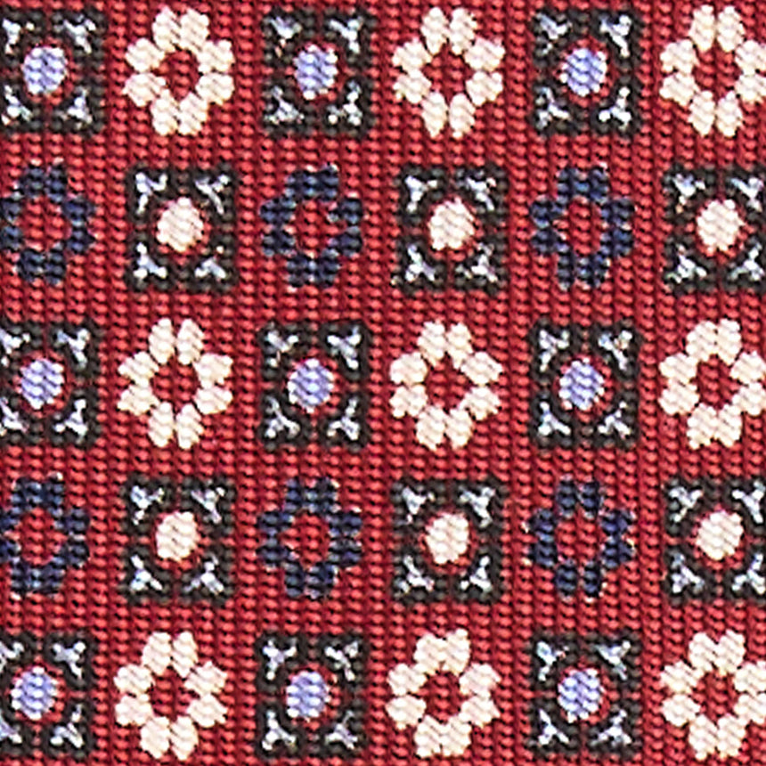 CRAVATTA SARTORIALE 7 PIEGHE IN SETA BORDEAUX