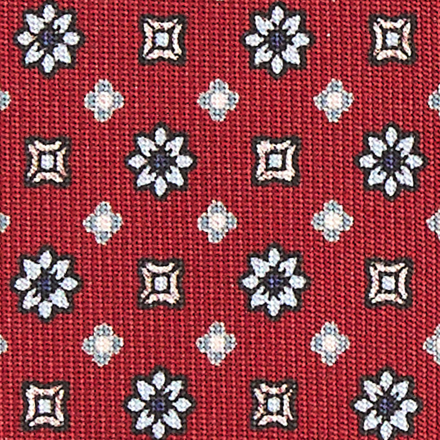 CRAVATTA SARTORIALE 7 PIEGHE IN SETA BORDEAUX