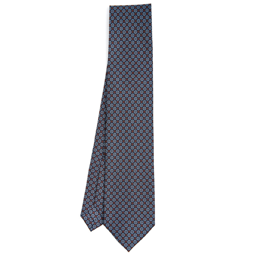 DARK BLUE7 FOLD SARTORIAL SILK TIE
