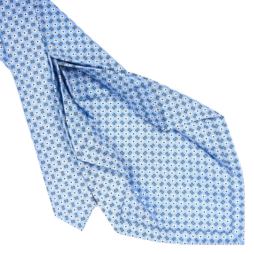 BLUE 7 FOLD SARTORIAL SILK TIE