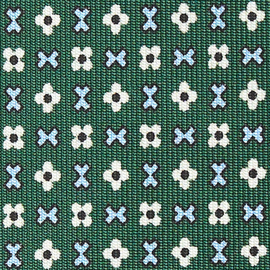 DARK GREEN 7 FOLD SARTORIAL SILK TIE