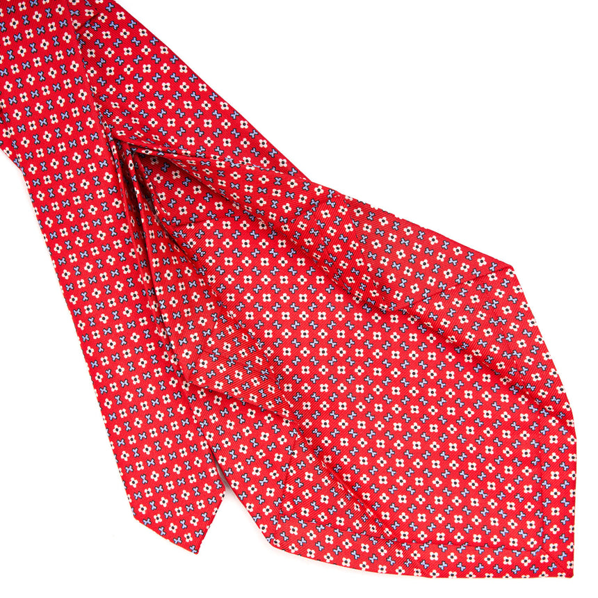 RED 7 FOLD SARTORIAL SILK TIE