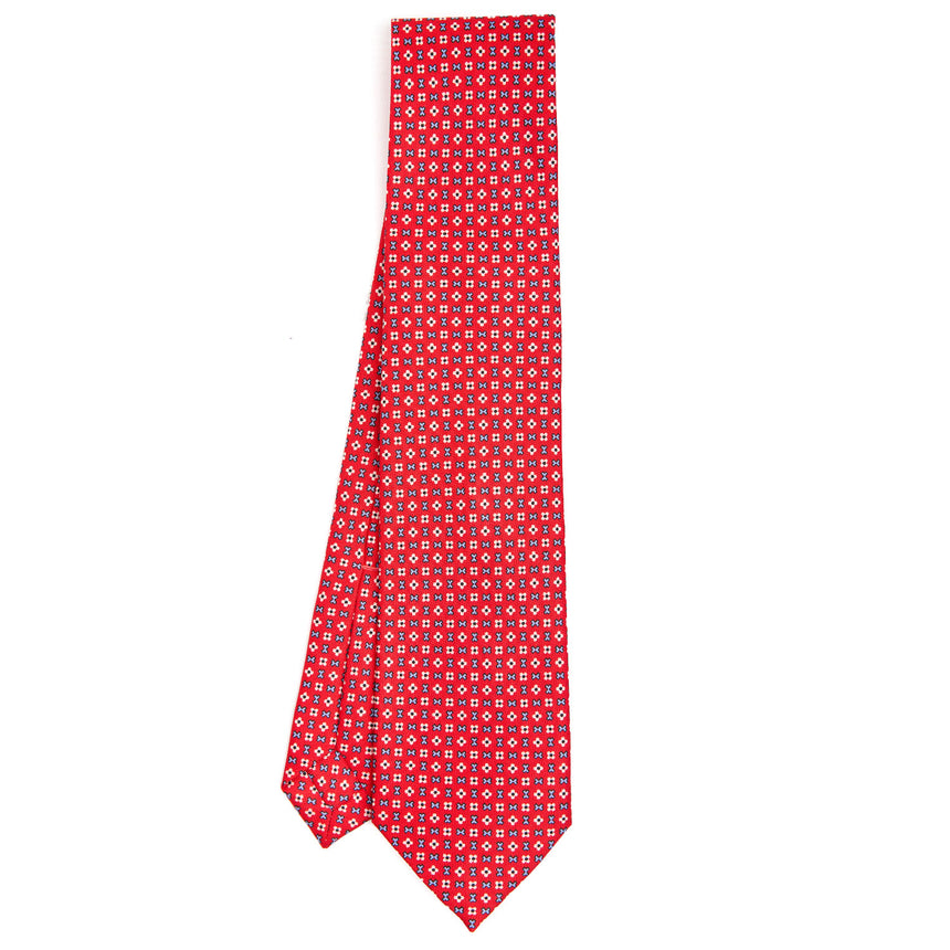 RED 7 FOLD SARTORIAL SILK TIE