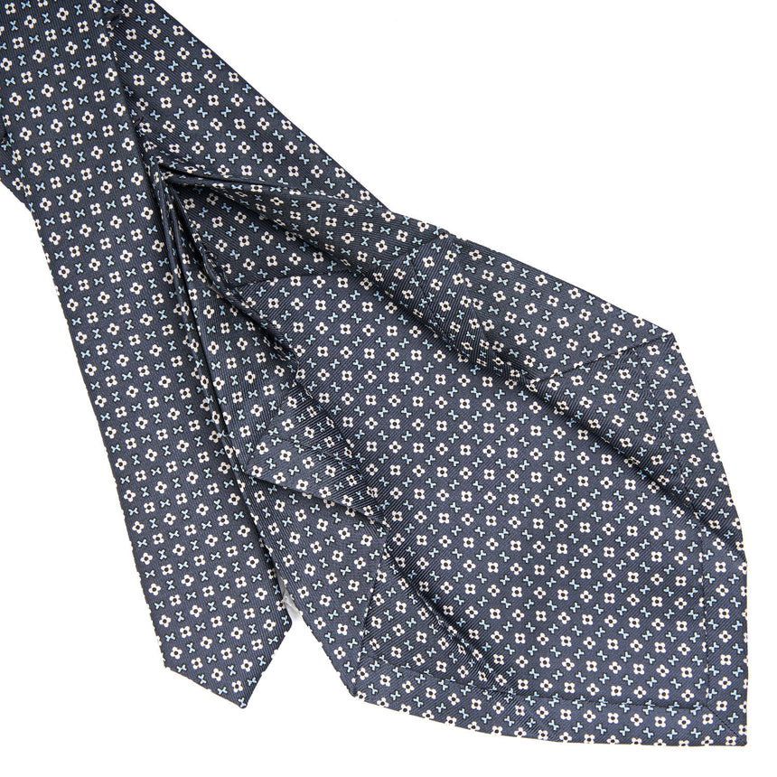 DARK GREY 7 FOLD SARTORIAL SILK TIE