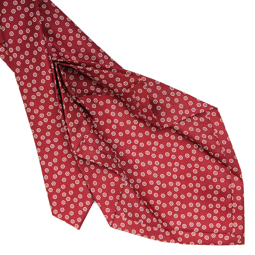 BURGUNDY 7 FOLD SARTORIAL SILK TIE