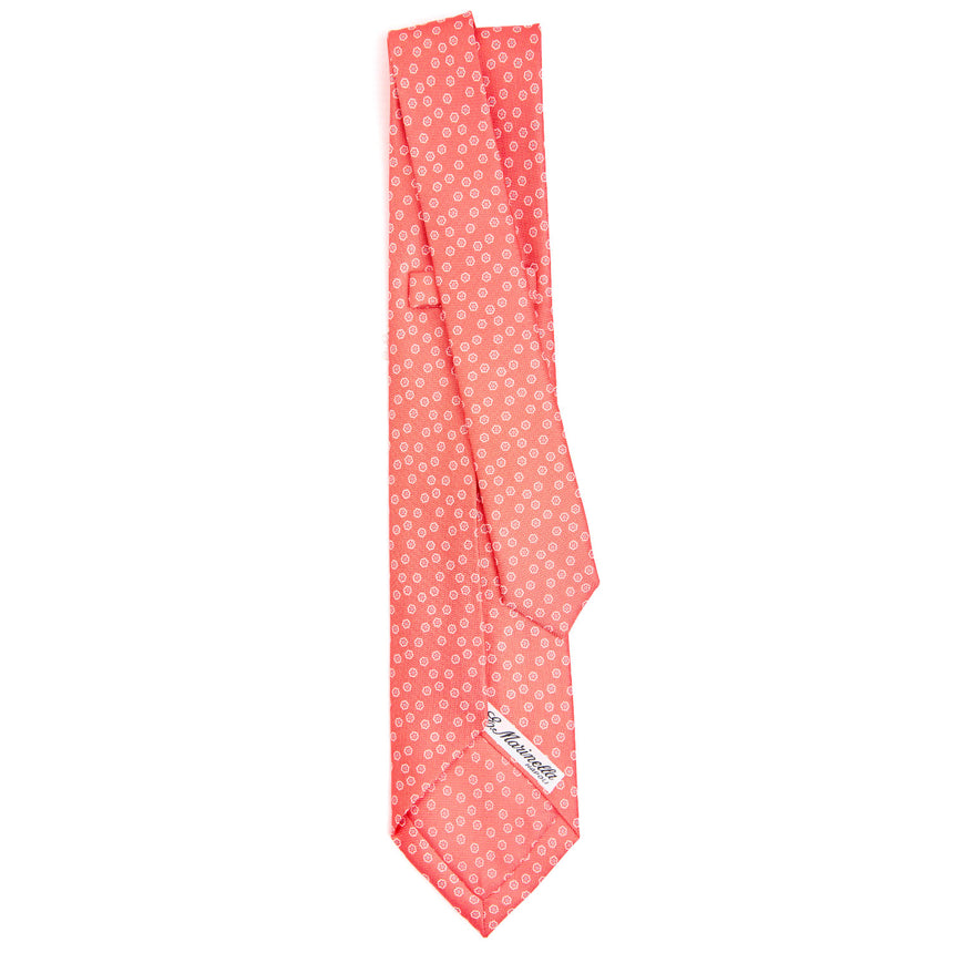 ORANGE 7 FOLD SARTORIAL SILK TIE
