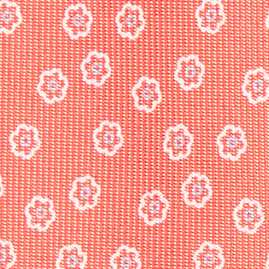 ORANGE 7 FOLD SARTORIAL SILK TIE