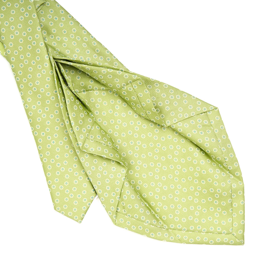 LIGHT GREEN 7 FOLD SARTORIAL SILK TIE