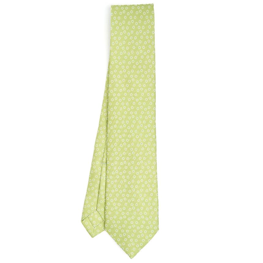 LIGHT GREEN 7 FOLD SARTORIAL SILK TIE