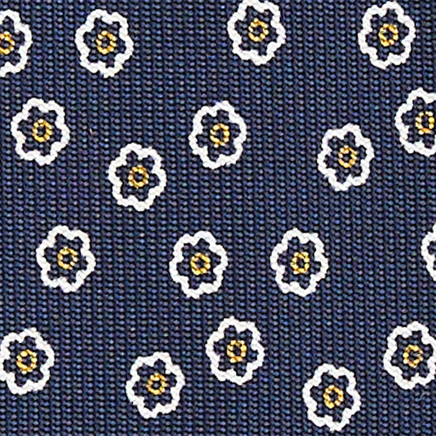 DARK BLUE 7 FOLD SARTORIAL SILK TIE