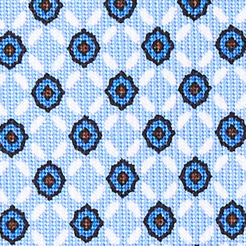 LIGHT BLUE 7 FOLD SARTORIAL SILK TIE