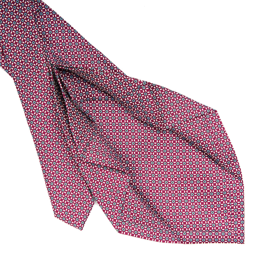 FUCSIA 7 FOLD SARTORIAL SILK TIE