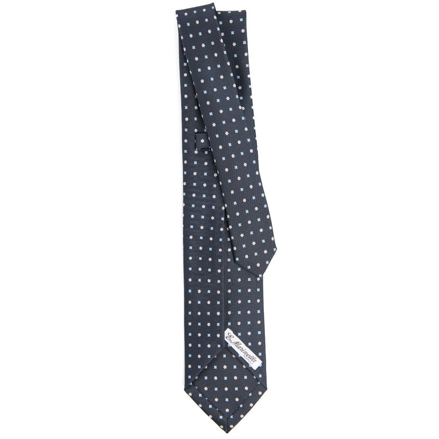 DARK GREY 7 FOLD SARTORIAL SILK TIE