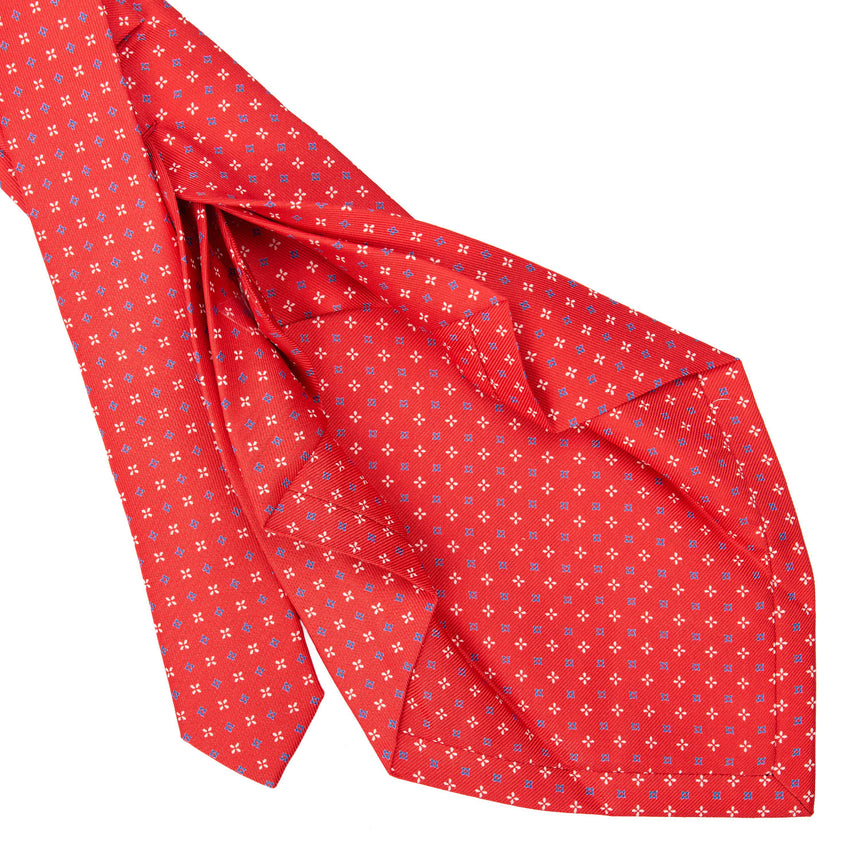 RED 7 FOLD SARTORIAL SILK TIE