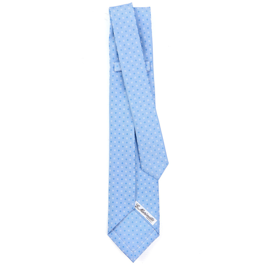 LIGHT BLUE 7 FOLD SARTORIAL SILK TIE