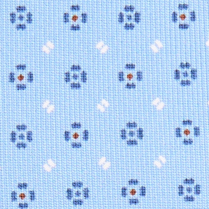 LIGHT BLUE 7 FOLD SARTORIAL SILK TIE