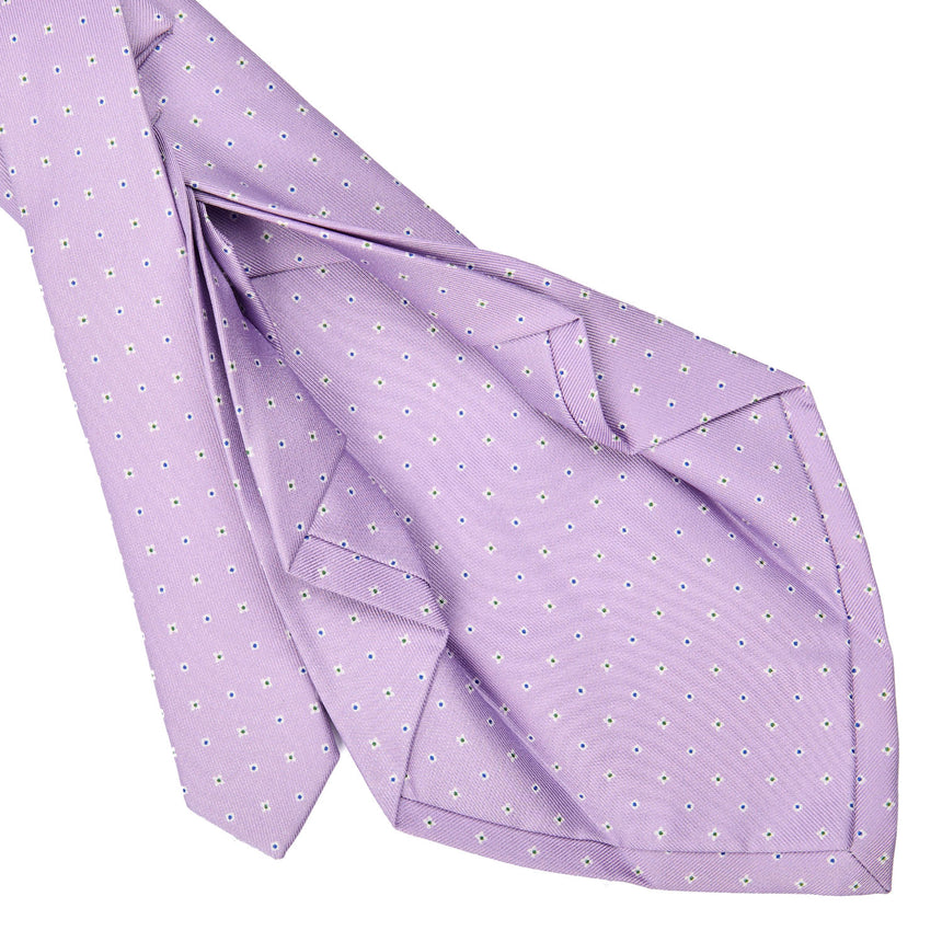 LILAC 7 FOLD SARTORIAL SILK TIE