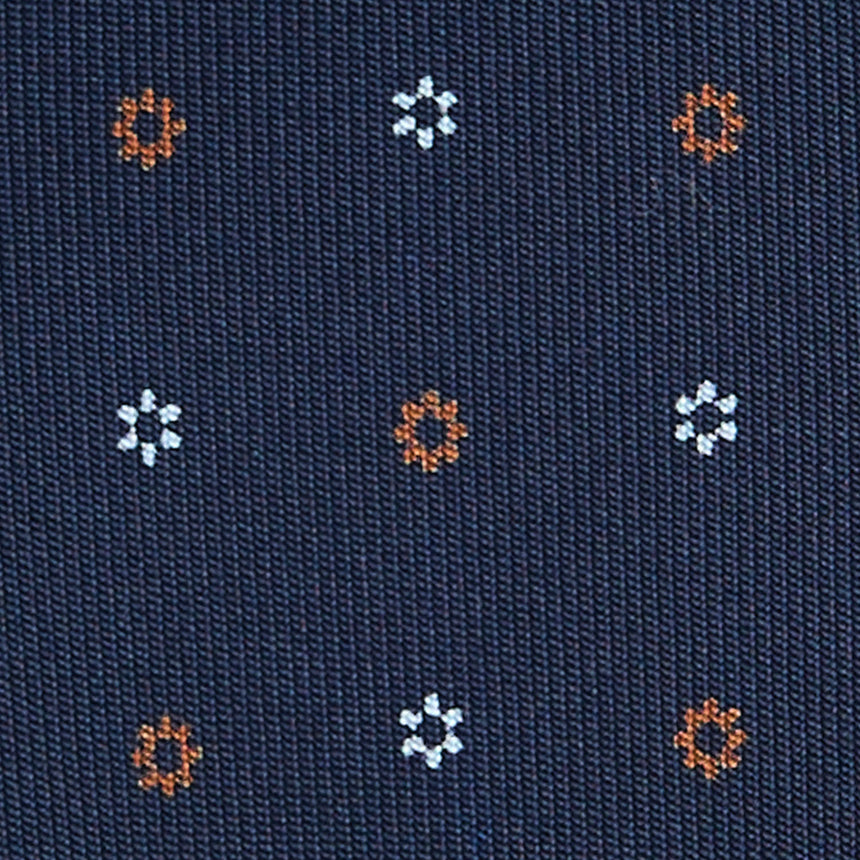 CRAVATTA SARTORIALE 7 PIEGHE IN SETA BLU SCURO