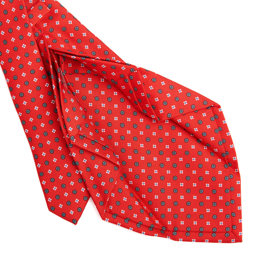 RED 7 FOLD SARTORIAL SILK TIE