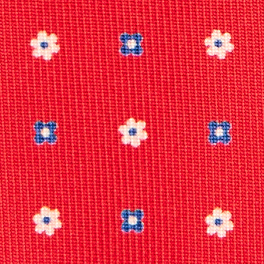 RED 7 FOLD SARTORIAL SILK TIE